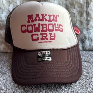 Cowboy cry trucker hat